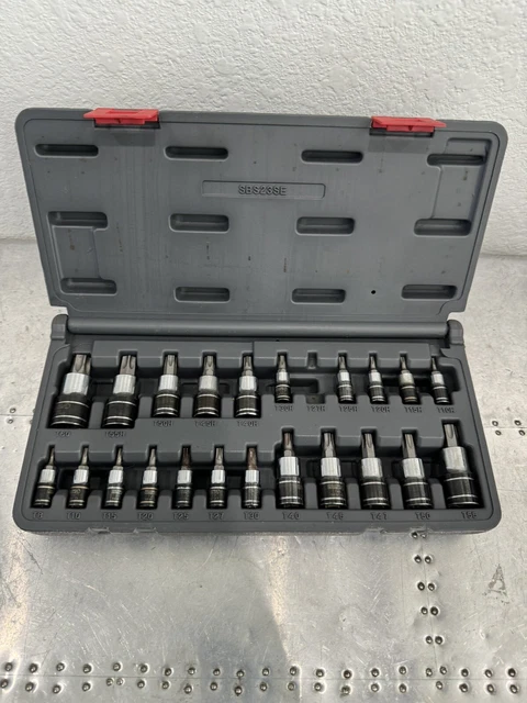 Tools Silver Eagle SBS23SE 23 pc Torx Socket Bit Driver PPSD (missing One)