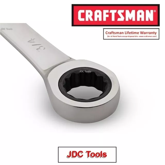 CRAFTSMAN 10pc POLISHED COMBINATION RATCHETING WRENCH SET ALL METRIC 6MM-18MM 20 2