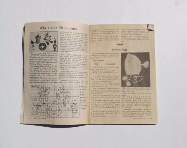 Vintage Novembre 1977 ~ Le Workbasket & Home Arts Magazine ~ Tricot & Crochet 2
