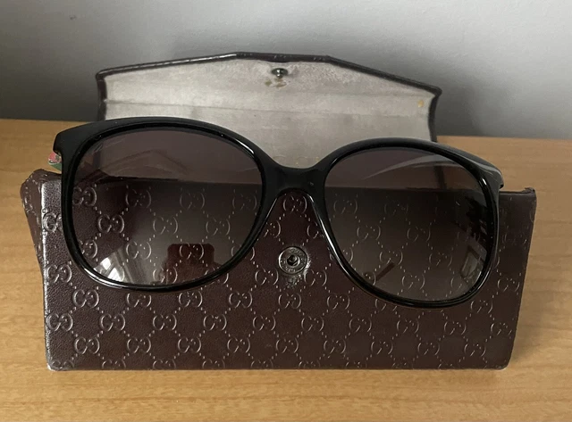 gucci black sunglasses with red and green stripe