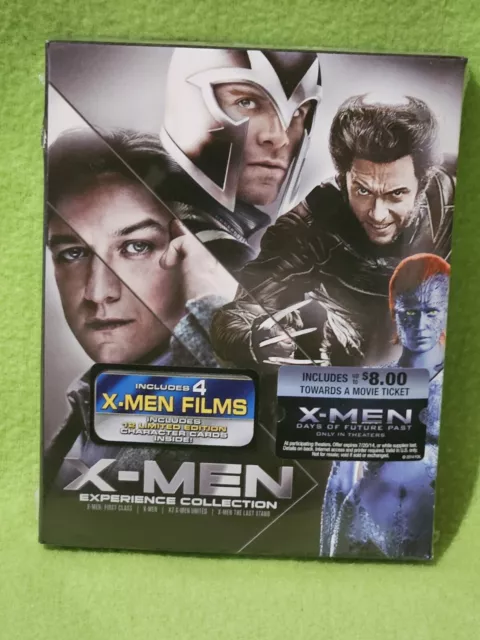 X-Men Experience Collection (Blu-ray Disc, 6-Disc Set) CHARACTER CARDS/SEALED!!!