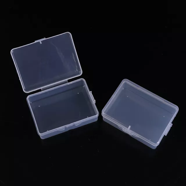 10Pcs Clear Storage Box Rectangle Plastic Earplugs Bead ewelry Case Contai*xd 3