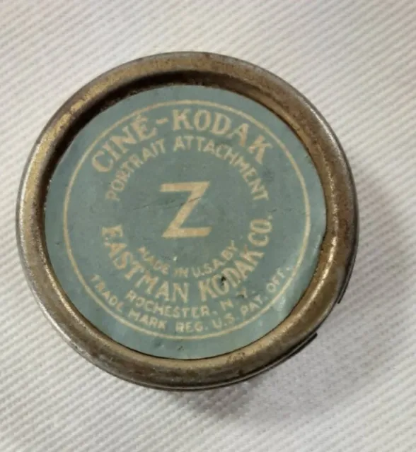 Vintage Cine-Kodak Eastman Portrait Attachment Z With Tin & Instructions
