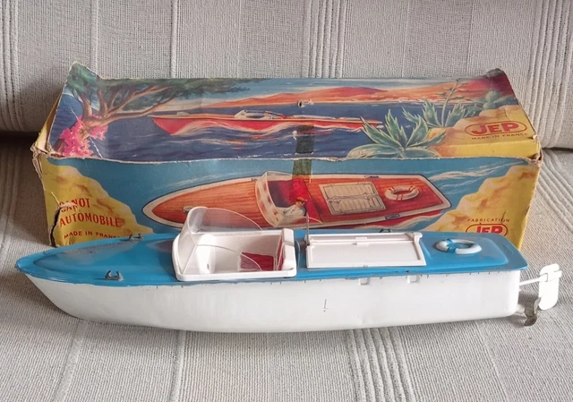 Vieux canot Jep 3 Jouet de Paris J de P/ bateau de