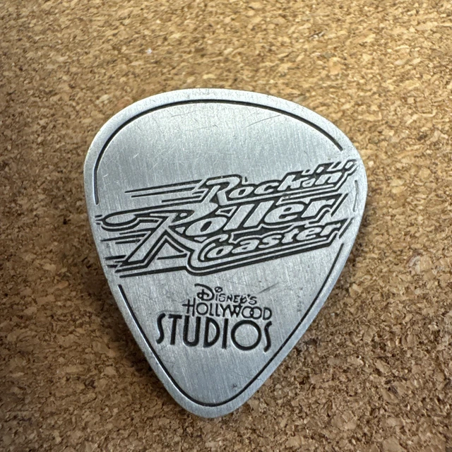 DISNEY HOLLYWOOD STUDIOS Rockin' Rock N Roller Coaster Guitar Pick ...