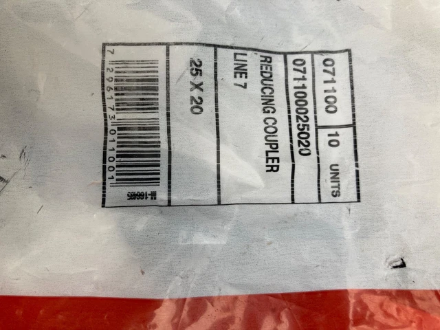 accoppiamento riduttore plassone 25 mm-20 mm x10. Questa vendita è una borsa da 10