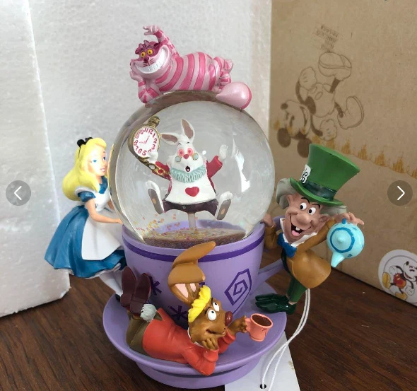 New Alice in the Wonderland Snow Globe Coffee Cup Japan Limited Disney from JPN