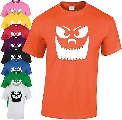 Halloween Grande Denti Zucca Viso per Bambini T Shirt Tee Pauroso Ragazzi Regalo