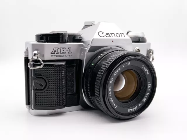 Canon AE-1 Program 50mm f1.8 Prime Lens SLR SLR SLR Camera | Maintained