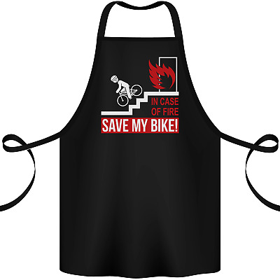 Emergency Save My Bike Motorcycle Biker Cotton Apron 100% Organic
