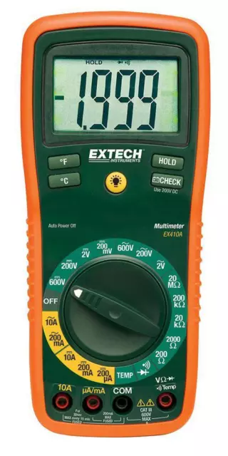 EXTECH INSTRUMENTS - EX410A - 8 Fonctions Professionnel Multimètre Numérique