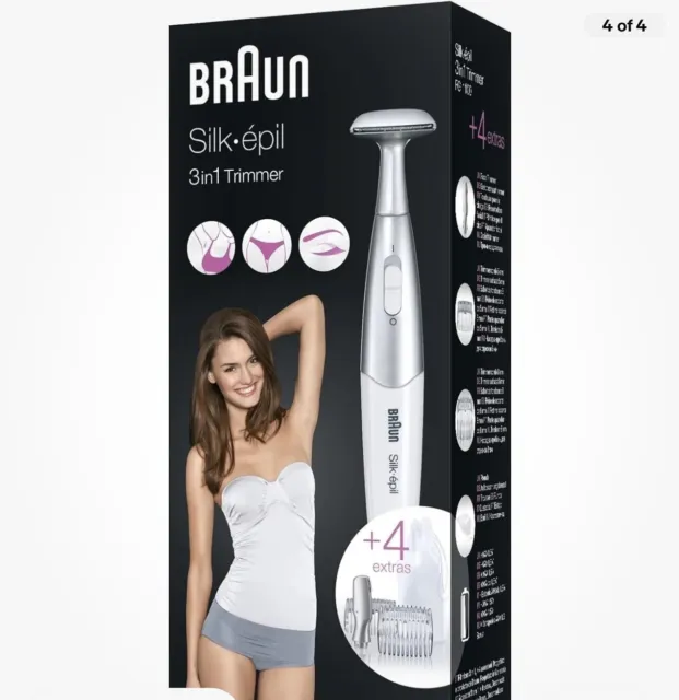 Braun Silk-épil Bikinitrimmer,3-in-1 Stylen und Trimmen der Bikinizone