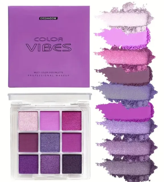 Lila 9 Schatten Lidschatten Palette ~ ""Purple Vibes"