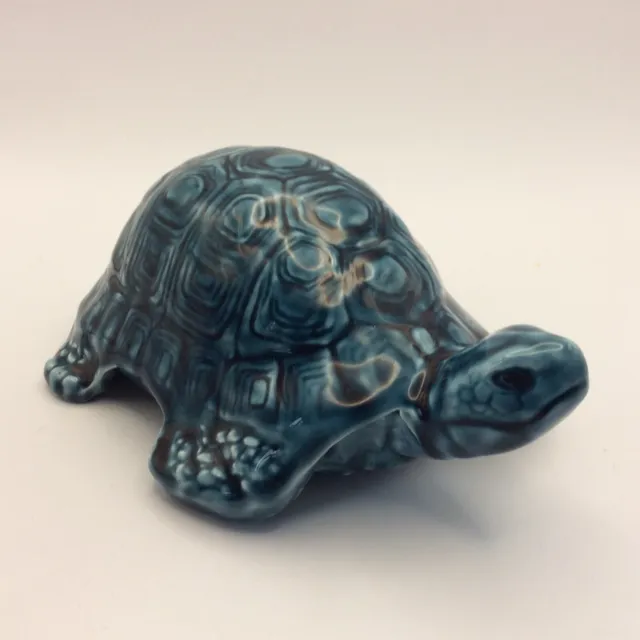 Poole Pottery Blue Glazed Tortoise Figurine