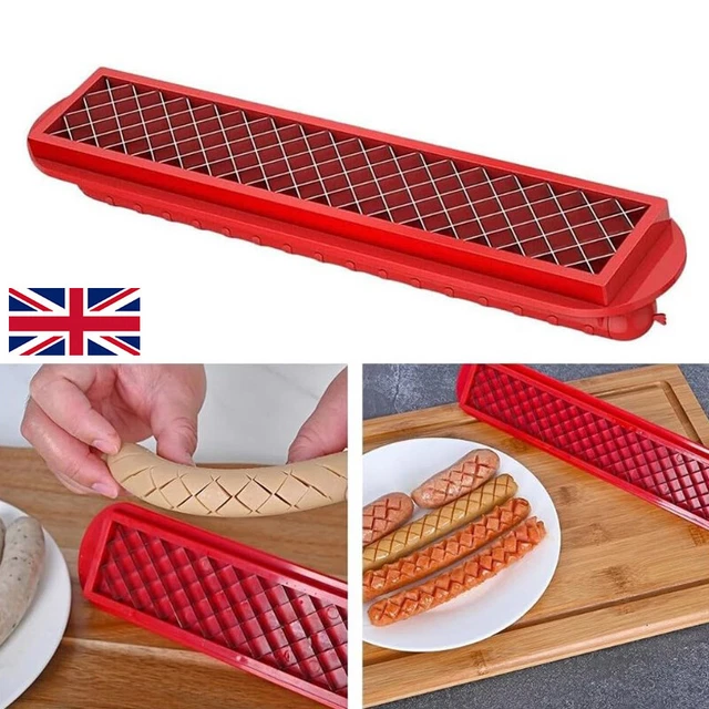 HOT DOG CUTTER Slicing Tool Stainless Steel Sausage Cutter For Outdoor
