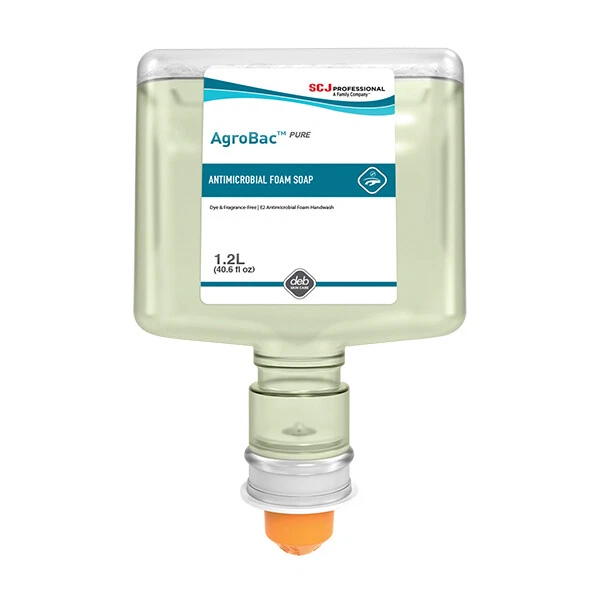 SC  Professional AgroBac™ PURE FOAM Soap, TouchFree, 1.2 L Refill, 3/Case Stoko
