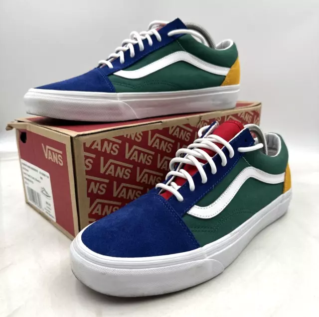 VANS OLD SKOOL Yacht Club giallo blu verde e rosso colore bloccato