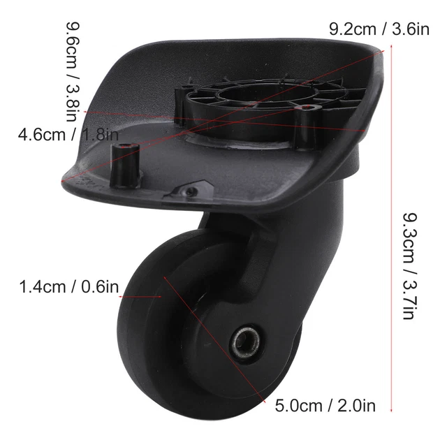 1 Pair A23 Luggage Replacement Wheel Swivel Suitcase Luggage Caster Wheels R