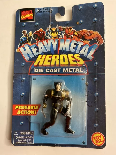 Heavy Metal Heroes Die Cast Metal Wolverine Toy Biz 1998 New Sealed