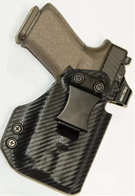 REVKEL IWB/AIWB Kydex holster for pistols w/ Olight PL2 Mini Valkyrie. No Laser