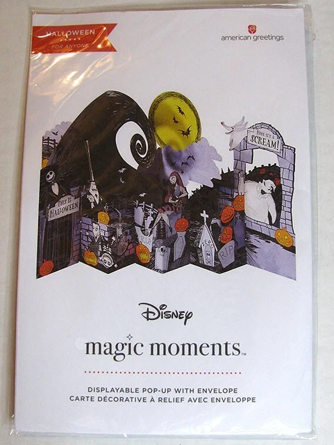 American Greetings DISNEY Nightmare Before Christmas Magic Moments Pop up Card