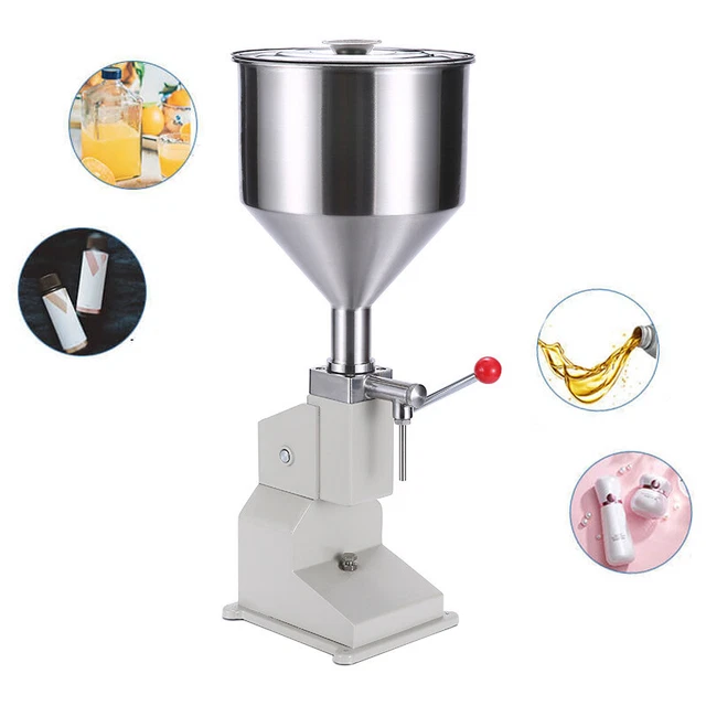 Manual Filling Machine 5-50ml Liquid Paste Cream Shampoo Bottle Filler Packing