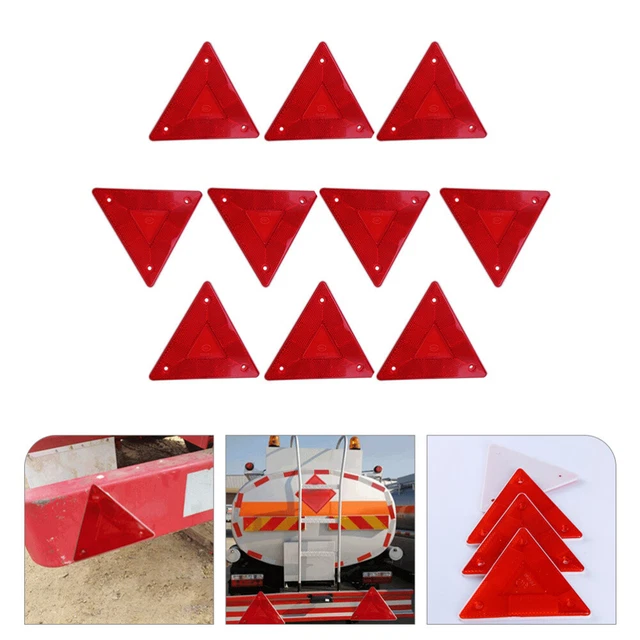 Segnale di avvertimento triangolo di plastica riflettore di sicurezza auto universale auto