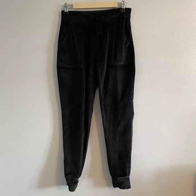 House of Harlow 1960 Nicole Richie Black Velvet Velour Jogger Pants XS