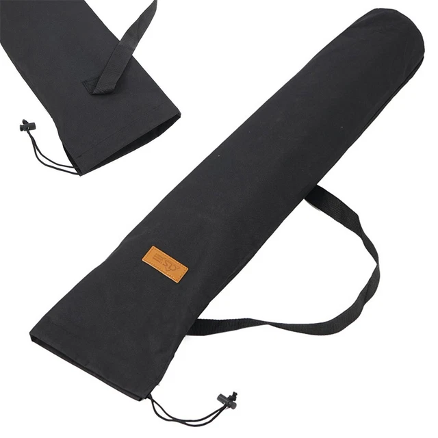 Bolsa barras de tienda impermeables barras de tienda negras de bastones de trekking