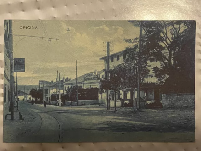 Cartolina Trieste Opicina Opčine Tram Carso 1929