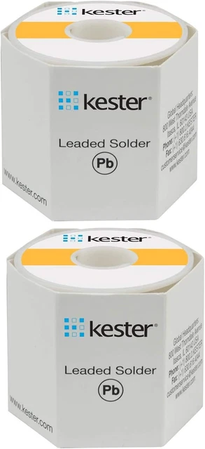 24-6337-0027 Solder Roll, Core Size 66, 63/37 Alloy, 0.031" Diameter (2-Pack)