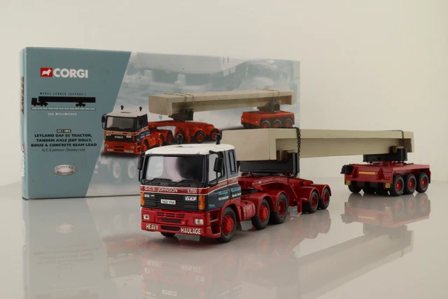 Corgi CC11802; Leyland-DAF 85; Bogie & Beam Load, GCS Johnson; Very Good Boxed