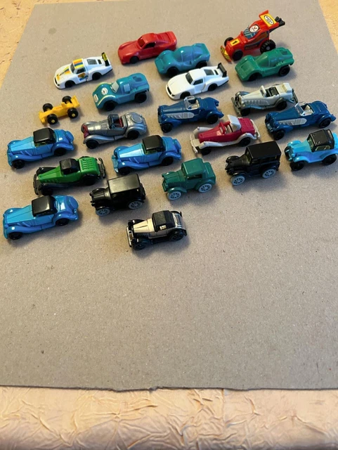 Lot De 20 Mini Voitures De Course Métal Push And Go – 6,5 Cm – Couleurs Aléatoires