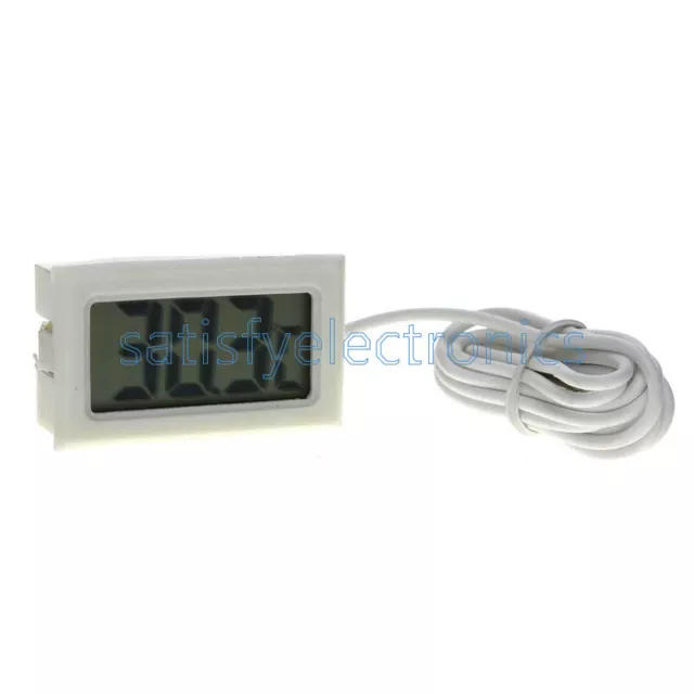 Indicatore Di Temperatura Acquario Bianco Termometro Digitale Lcd Per Acquario