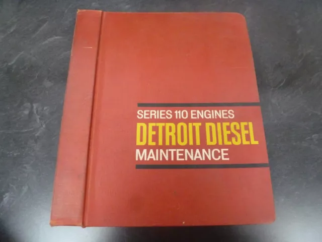 Detroit Diesel 6-110 Series 110 Engine Shop Service Repair Maintenance Manual