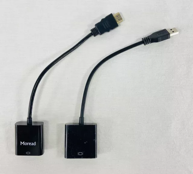 Lote de cables VGA a USB y VGA a HDMI (VGA hembra)