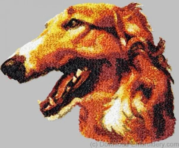 Embroidered Fleece Jacket - Borzoi DLE1489  Sizes S - XXL