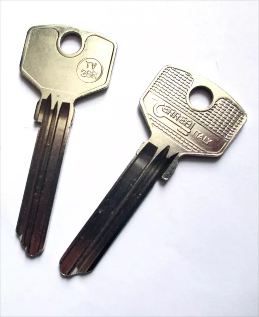 2 piezas de llaves en blanco Errebi TV-28R TRIO VING o bloqueo EV-5248 TV28R TRIO-VING 2