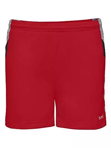 Bumblebee dames tech mouvement poly shorts, vrai rouge, 2xl