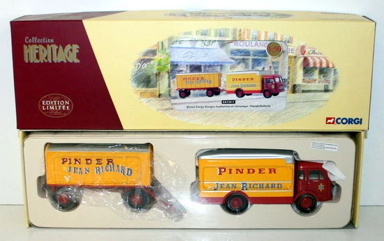 Corgi 1/50 - Heritage Ex72917 Simca Cargo Fourgon Isotheme Et Remorque Viande
