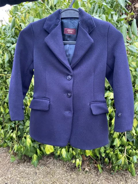 26 Inch Children’s Navy Foxley Wool Show Jacket
