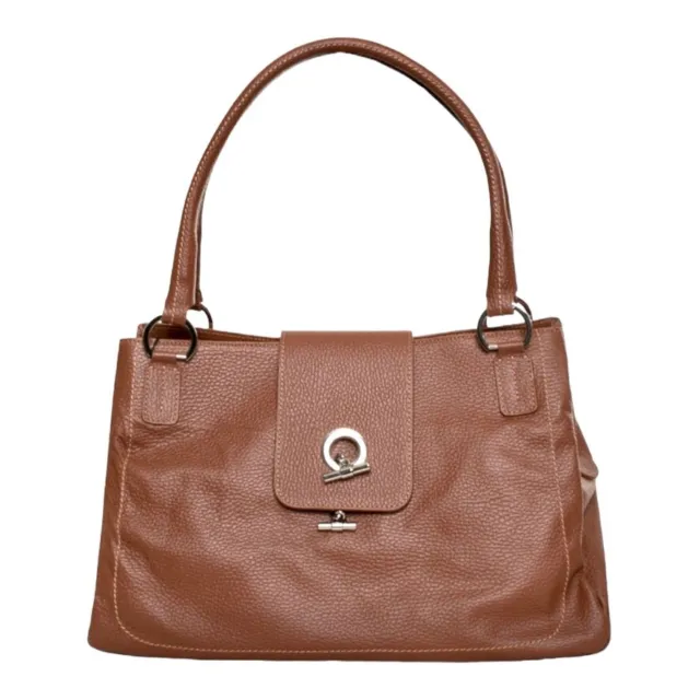 Lamarthe SAC OPERA Colección Mujer Bolso de Cuero Mano Ocre Braun Nuevo Caja