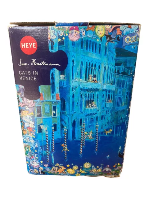 Heye Dreieckspuzzle 1000 Cats in Venice Hartmann Puzzle Poster Rarität