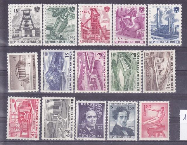 Österreich  Lot aus dem Jahr 1961-1962 postfrisch siehe  Scan