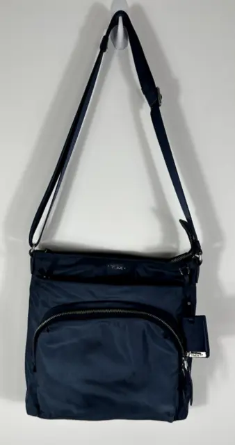 Tumi Voyageur Crossbody Navy Blue Bag Retails $195