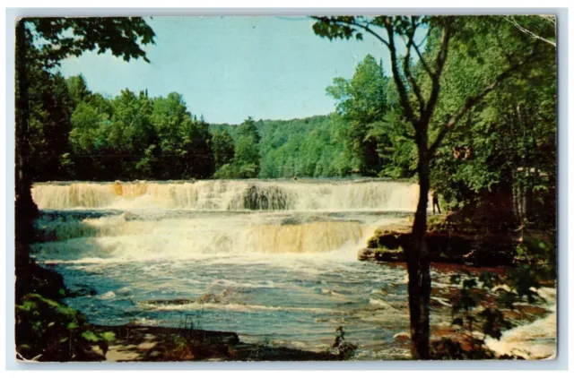 Lower Falls Of The Tahquamenon River In Michigan's Upper Peninsula MI Postcard