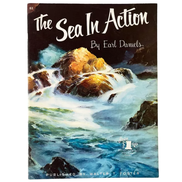 Vintage The Sea in Action Art Book, Earl Daniels, Walter T. Foster