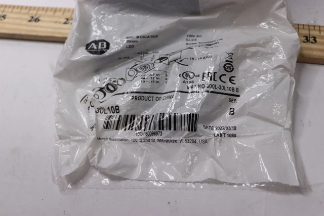 Allen-Bradley Indicator Light 800L-30L10B