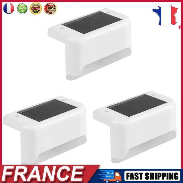4pcs LED Solar Stair Light IP65 Landscape Lamp Garden Path Staircase Night Light