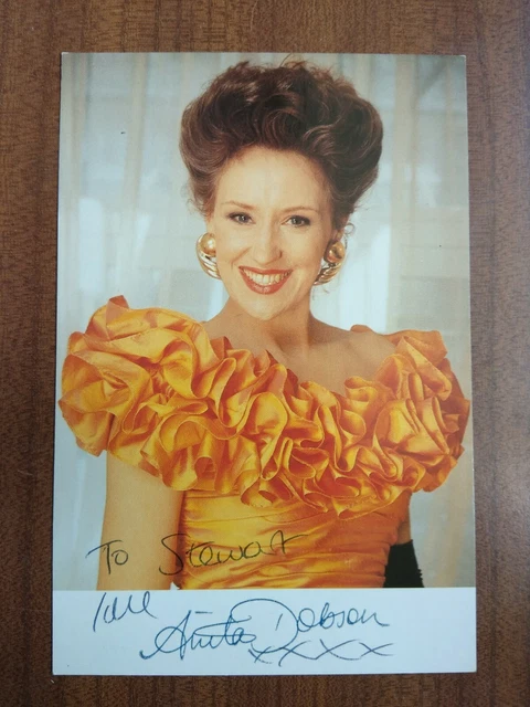 ANITA DOBSON *Angie Watts* EASTENDERS HAND SIGNED AUTOGRAPH CAST CARD FREE POST